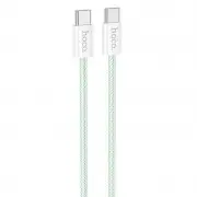 Дата кабель Hoco X104 Source 60W Type-C to Type-C (1m) Green