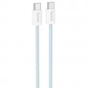 Дата кабель Hoco X104 Source 60W Type-C to Type-C (1m) Blue