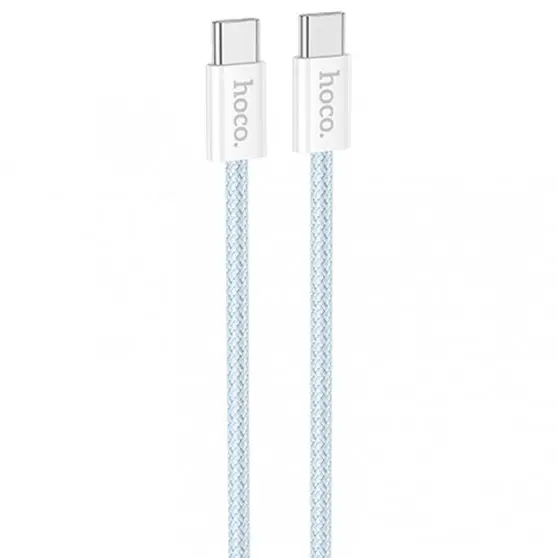 Дата кабель Hoco X104 Source 60W Type-C to Type-C (1m) Blue