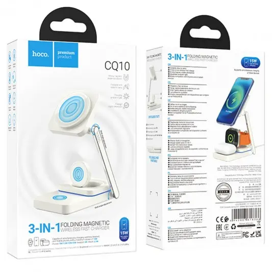 БЗП Hoco CQ10 Consuelo 3-in1 Milky White - зображення 3 
