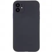 Чехол Silicone Case Full Camera Protective (AA) NO LOGO для Apple iPhone 12 (6.1"), Серый / Dark Gray