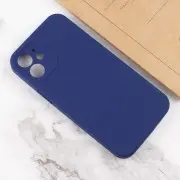 Чехол Silicone Case Full Camera Protective (AA) NO LOGO для Apple iPhone 12 (6.1"), Синий / Deep navy