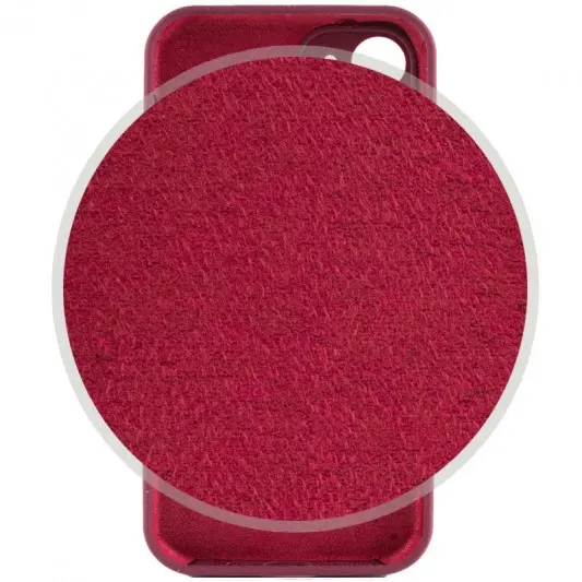 Чехол Silicone Case Full Camera Protective (AA) NO LOGO для Apple iPhone 12 (6.1"), Бордовый / Plum - изображение 2