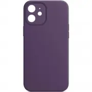 Чехол Silicone Case Full Camera Protective (AA) NO LOGO для Apple iPhone 12 (6.1"), Фиолетовый / Amethyst