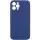 Чехол Silicone Case Full Camera Protective (AA) NO LOGO для Apple iPhone 12 Pro (6.1"), Синий / Deep navy