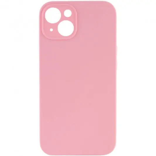 Чохол Silicone Case Full Camera Protective (AA) NO LOGO для Apple iPhone 13 (6.1"), Рожевий / Light pink