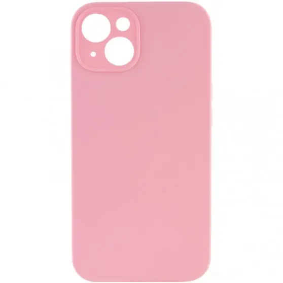 Чохол Silicone Case Full Camera Protective (AA) NO LOGO для Apple iPhone 13 (6.1"), Рожевий / Light pink