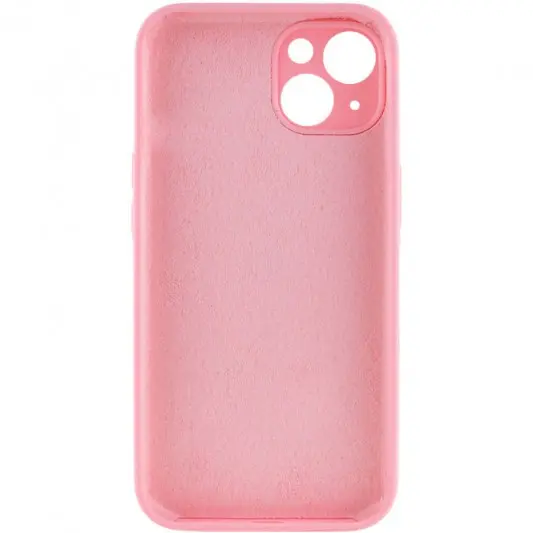 Чохол Silicone Case Full Camera Protective (AA) NO LOGO для Apple iPhone 13 (6.1"), Рожевий / Light pink - зображення 1 