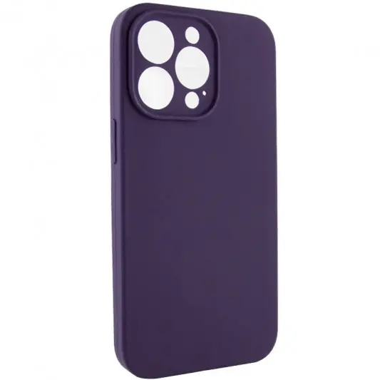 Чехол Silicone Case Full Camera Protective (AA) NO LOGO для Apple iPhone 14 Pro Max (6.7"), Фиолетовый / Elderberry - изображение 1