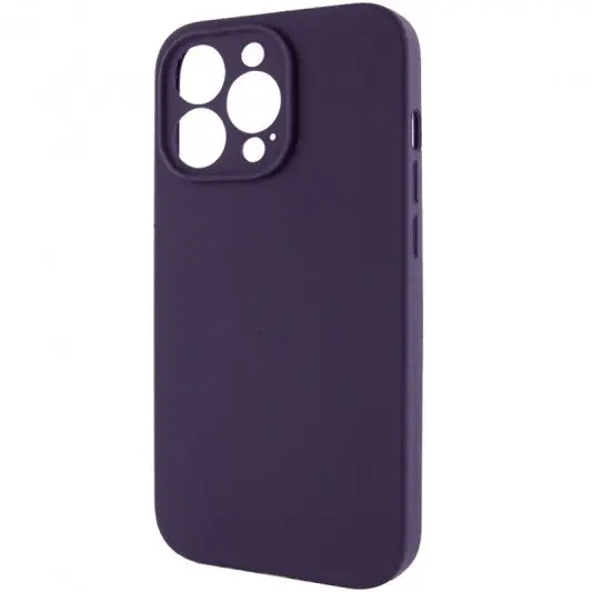 Чехол Silicone Case Full Camera Protective (AA) NO LOGO для Apple iPhone 14 Pro Max (6.7"), Фиолетовый / Elderberry - изображение 2