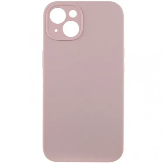 Чохол Silicone Case Full Camera Protective (AA) NO LOGO для Apple iPhone 15 (6.1"), Рожевий / Chalk Pink