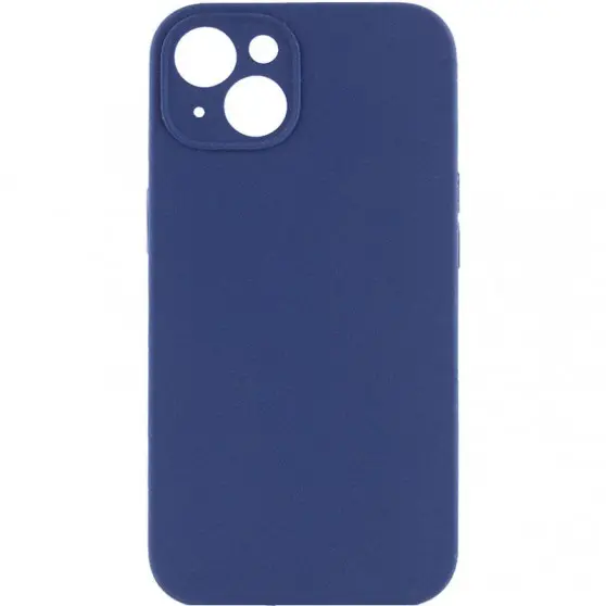 Чехол Silicone Case Full Camera Protective (AA) NO LOGO для Apple iPhone 15 (6.1"), Синий / Deep navy