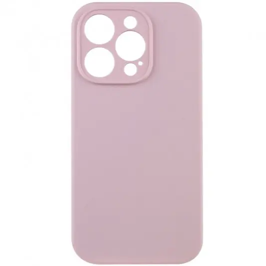 Чохол Silicone Case Full Camera Protective (AA) NO LOGO для Apple iPhone 15 Pro Max (6.7"), Рожевий / Chalk Pink