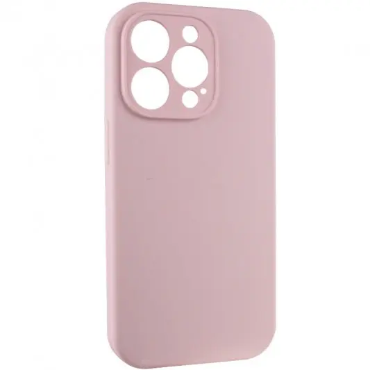 Чохол Silicone Case Full Camera Protective (AA) NO LOGO для Apple iPhone 15 Pro Max (6.7"), Рожевий / Chalk Pink - зображення 1 
