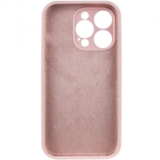 Чохол Silicone Case Full Camera Protective (AA) NO LOGO для Apple iPhone 15 Pro Max (6.7"), Рожевий / Chalk Pink - зображення 3 