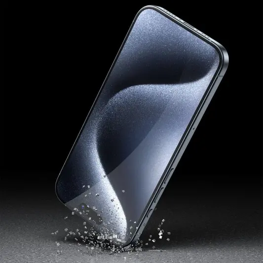 Захисне 3D скло Blueo Invisible Airbag Anti-broken для Apple iPhone 14 Pro / 15 / 16 (6.1") Чорний - зображення 5 