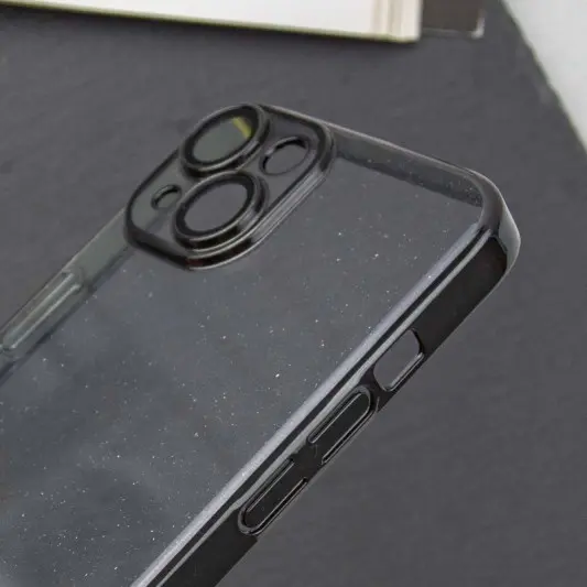 Чехол TPU+PC Glittershine для Apple iPhone 14 (6.1") Black - изображение 3