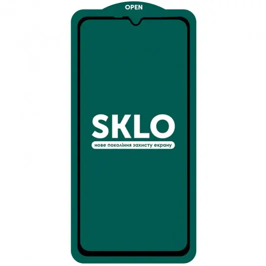 Защитное стекло SKLO 5D (тех.пак) для Samsung Galaxy A05 Черный