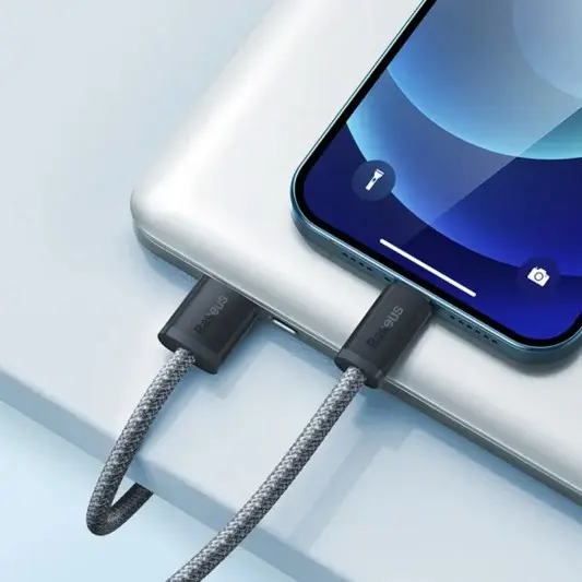 Дата кабель Baseus Dynamic Series USB to Lightning 2.4A (1m) (CALD000402) Slate Gray - изображение 3