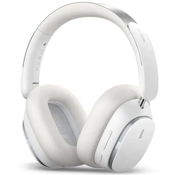 Накладні бездротові навушники Baseus Bowie H1 Pro Noise-Cancellation (A00050601) Moon White
