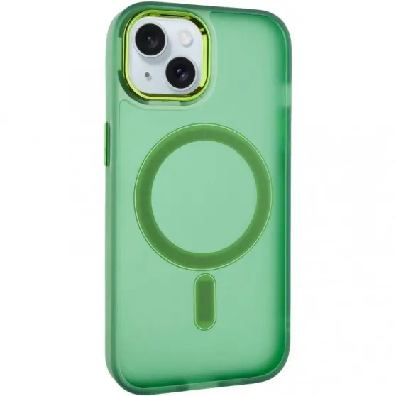 Чехол TPU+PC Lily with MagSafe для Apple iPhone 14 (6.1") Army Green