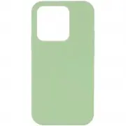 Чехол Silicone Case Full Protective (AA) NO LOGO для Apple iPhone 14 Pro Max (6.7") Мятный / Mint