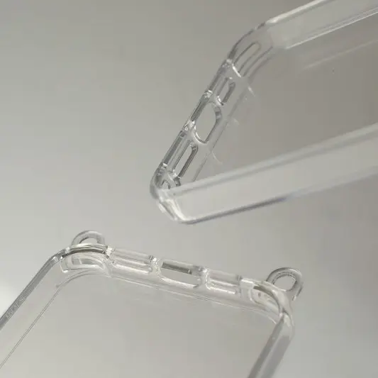 Чохол TPU Transparent with Straps для Apple iPhone 13 Pro (6.1") Fog - зображення 2 