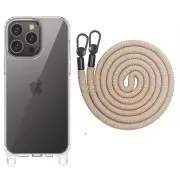 Чохол TPU Transparent with Straps для Apple iPhone 13 Pro (6.1"), Clay