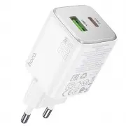 СЗУ Hoco N41 Almighty PD20W+QC3.0 (1USB-A/1C) White