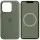 Чохол Silicone case (AAA) with Magsafe and Animation для Apple iPhone 14 Pro Max (6.7") Зелений / Olive