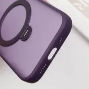 TPU+PC чехол Metal Buttons with MagSafe Colorful HQ Ring для Apple iPhone 14 Pro (6.1"), Purple