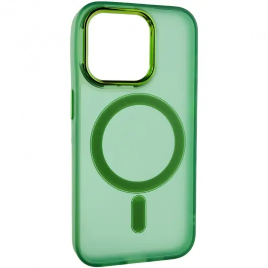 Чохол TPU+PC Lily with MagSafe для Apple iPhone 12 Pro Max (6.7") Army Green - зображення 1 