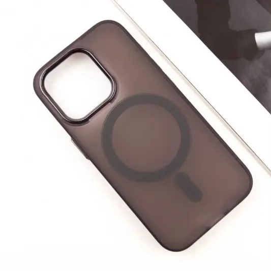 Чехол TPU+PC Lily with MagSafe для Apple iPhone 13 Pro Max (6.7") Dark Purple - изображение 1