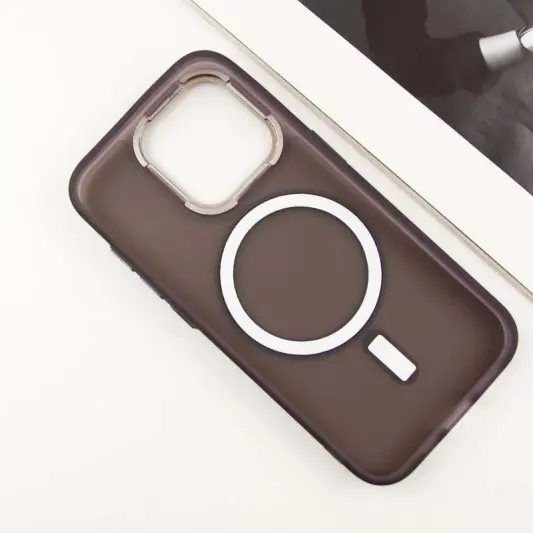 Чехол TPU+PC Lily with MagSafe для Apple iPhone 13 Pro Max (6.7") Dark Purple - изображение 3