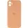 Чехол Silicone Case Full Camera Protective (AA) для Apple iPhone 12 (6.1") Оранжевый / Cantaloupe