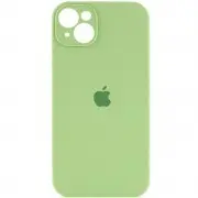 Чохол Silicone Case Full Camera Protective (AA) для Apple iPhone 14 (6.1") Зелений / Pistachio