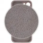 Чохол Silicone Case Full Camera Protective (AA) для Apple iPhone 14 (6.1"), Сірий / Lavender / PVH