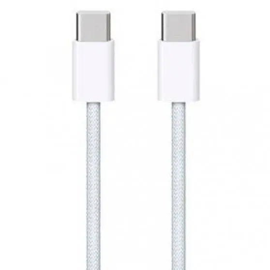 Дата кабель USB-C to USB-C FineWoven for Apple (AAA) (1m) (no box) White