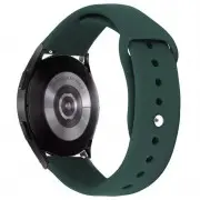 Силіконовий ремінець Sport для Smart Watch 20mm Зелений / Forest green