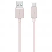 Дата кабель USAMS US-SJ688 USB to Type-C 3A KY Series (1m) Pink