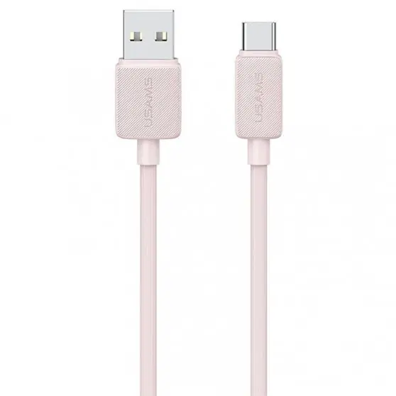 Дата кабель USAMS US-SJ688 USB to Type-C 3A KY Series (1m) Pink