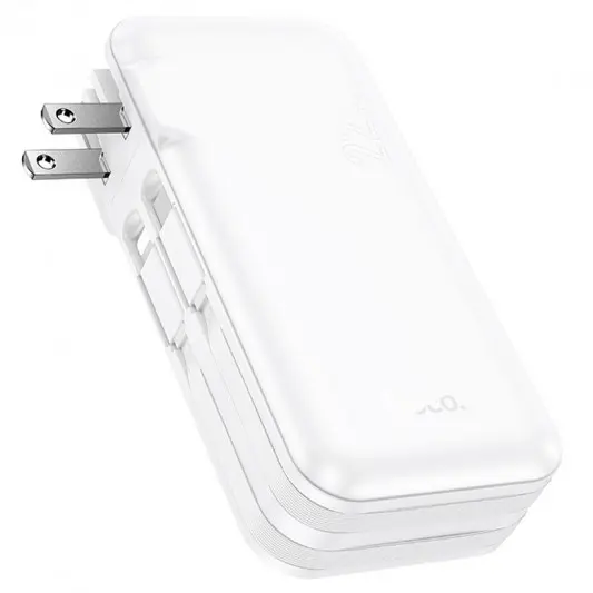 Портативний ЗП Power Bank Hoco J126 Travel 22.5W+PD20W 10000 mAh White - зображення 2 