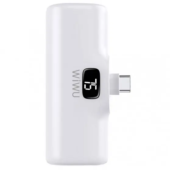 Портативний ЗП Power Bank WIWU Wi-P017-C Type-C 5000 mAh White