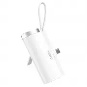 Портативное ЗУ Power Bank WIWU W026 2 in 1 Type-C с БЗУ For Apple Watch 15W 5000 mAh, White