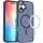 TPU+PC чехол Metal Buttons with MagSafe Colorful для Apple iPhone 16 Plus (6.7") Синий / Navy Blue