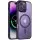 TPU+PC чохол Metal Buttons with MagSafe Colorful для Apple iPhone 16 Pro (6.3") Темно-фіолетовий / Dark Purple