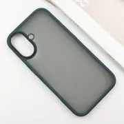 TPU+PC чехол Metal Buttons для Apple iPhone 16 (6.1"), Зеленый