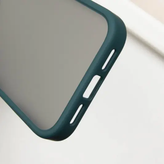 TPU+PC чехол Metal Buttons для Apple iPhone 16 (6.1") Зеленый - изображение 5