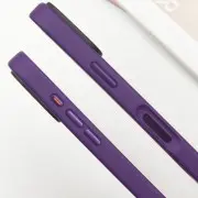 TPU+PC чехол Metal Buttons для Apple iPhone 16 (6.1"), Темно-Фиолетовый