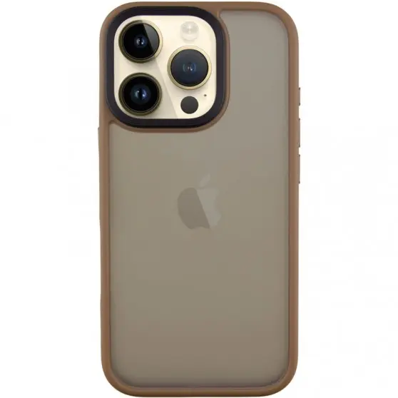 TPU+PC чехол Metal Buttons для Apple iPhone 16 Pro (6.3") Золотой